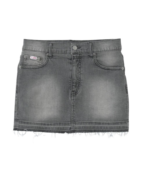 国内配送★X-girl★バタフライ ポケットデニム ミニスカート 2色 X-girl（エックスガール）の「BUTTERFLY POCKET DENIM MINI