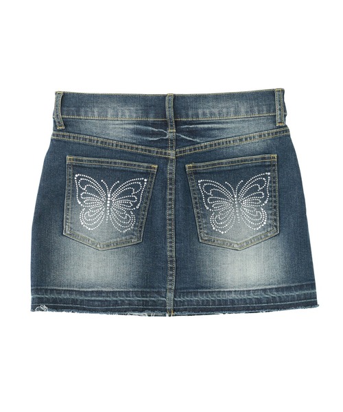 スカート Les Cargo Denim Mini Skirt BLACK MOUSSY | LAYERED CARGO ミニスカート (スカート(ミニ) ) |SHEL