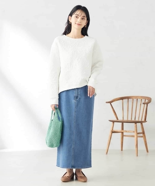 a.v.v(アーヴェヴェ)の「フクレジャガードトップス(Tシャツ/カットソー・レディース・アイボリー・40/38)」の7枚目の写真