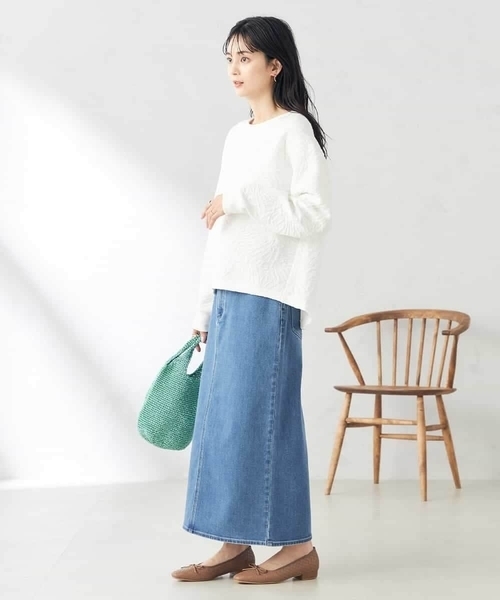 a.v.v(アーヴェヴェ)の「フクレジャガードトップス(Tシャツ/カットソー・レディース・アイボリー・40/38)」の8枚目の写真