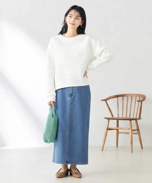 a.v.v(アーヴェヴェ)の「フクレジャガードトップス(Tシャツ/カットソー・レディース・アイボリー・40/38)」の9枚目の写真
