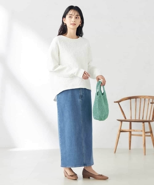 a.v.v(アーヴェヴェ)の「フクレジャガードトップス(Tシャツ/カットソー・レディース・アイボリー・40/38)」の10枚目の写真