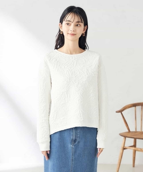 a.v.v(アーヴェヴェ)の「フクレジャガードトップス(Tシャツ/カットソー・レディース・アイボリー・40/38)」の11枚目の写真