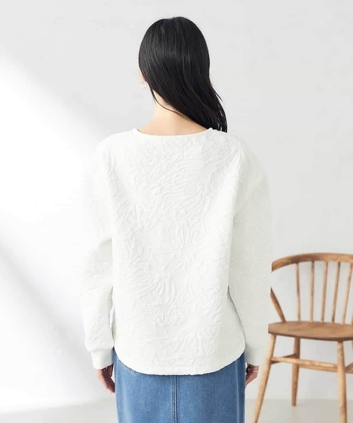 a.v.v(アーヴェヴェ)の「フクレジャガードトップス(Tシャツ/カットソー・レディース・アイボリー・40/38)」の13枚目の写真