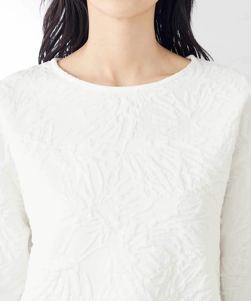 a.v.v(アーヴェヴェ)の「フクレジャガードトップス(Tシャツ/カットソー・レディース・アイボリー・40/38)」の14枚目の写真