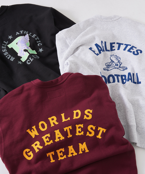 Russell Athletic（ラッセルアスレティック）の「RUSSELL ATHLETIC / ラッセルアスレティック 別注 スウェットカーディガン（カーディガン/ボレロ・メンズ・ブラック/ボルドー/ライトグレー・LARGE/MEDIUM）」の4枚目の写真