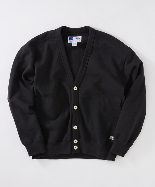 Russell Athletic（ラッセルアスレティック）の「RUSSELL ATHLETIC / ラッセルアスレティック 別注 スウェットカーディガン（カーディガン/ボレロ・メンズ・ブラック/ボルドー/ライトグレー・LARGE/MEDIUM）」の5枚目の写真
