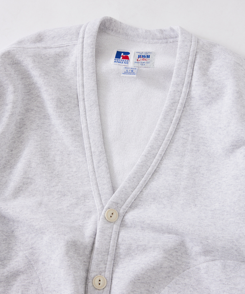 Russell Athletic（ラッセルアスレティック）の「RUSSELL ATHLETIC / ラッセルアスレティック 別注 スウェットカーディガン（カーディガン/ボレロ・メンズ・ブラック/ボルドー/ライトグレー・LARGE/MEDIUM）」の12枚目の写真