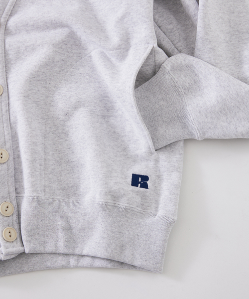 Russell Athletic（ラッセルアスレティック）の「RUSSELL ATHLETIC / ラッセルアスレティック 別注 スウェットカーディガン（カーディガン/ボレロ・メンズ・ブラック/ボルドー/ライトグレー・LARGE/MEDIUM）」の14枚目の写真