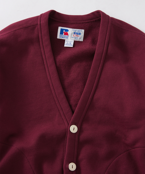 Russell Athletic（ラッセルアスレティック）の「RUSSELL ATHLETIC / ラッセルアスレティック 別注 スウェットカーディガン（カーディガン/ボレロ・メンズ・ブラック/ボルドー/ライトグレー・LARGE/MEDIUM）」の18枚目の写真