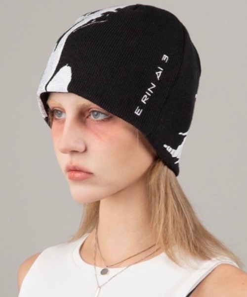 E RIN AI E（オリンアイ）の「【E RIN AI E】BLIND（ニットキャップ/ビーニー・メンズ・ブラック・ONE SIZE）」の5枚目の写真