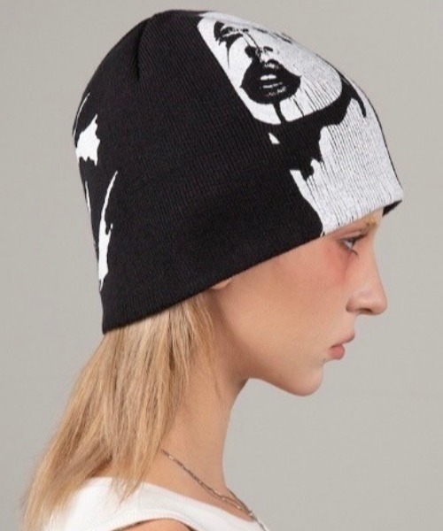 E RIN AI E（オリンアイ）の「【E RIN AI E】BLIND（ニットキャップ/ビーニー・メンズ・ブラック・ONE SIZE）」の3枚目の写真