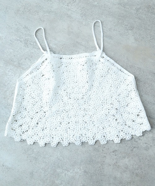 セール】おはな刺繍 キャミソール（キャミソール）｜bulle de savon