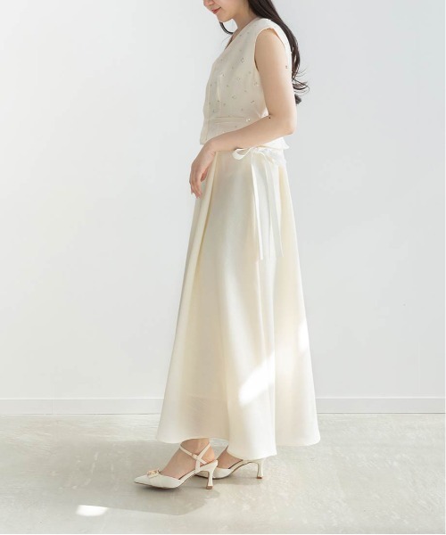 RANDA(ランダ)の「ビジューパーツストラップパンプス(パンプス・レディース・ブラック/クリーム/ピンク/ブルー/アイボリー・S/L/M/LL)」の13枚目の写真