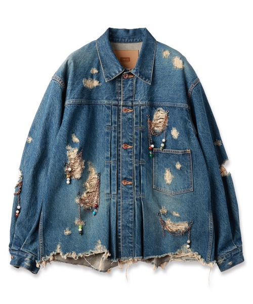 CHAIN DAMEGE DENIM JACKET（デニムジャケット）｜amok（アモク）の
