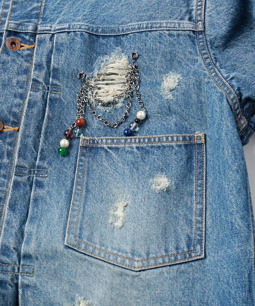 CHAIN DAMEGE DENIM JACKET（デニムジャケット）｜amok（アモク）の