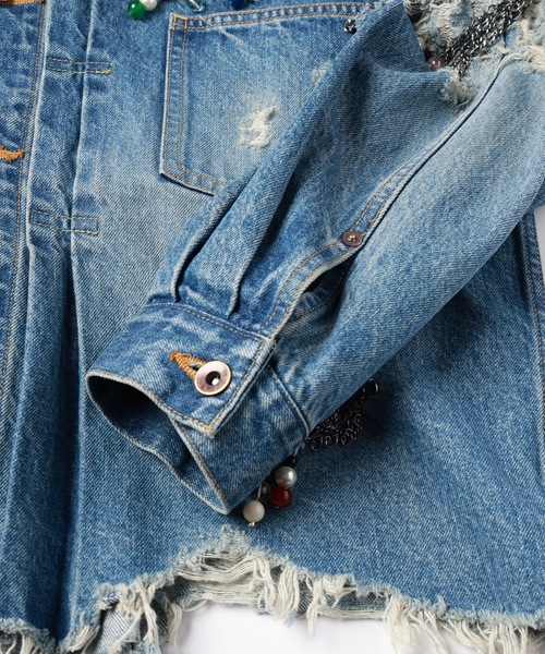 CHAIN DAMEGE DENIM JACKET（デニムジャケット）｜amok（アモク）の