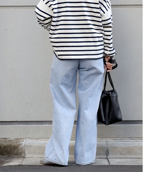 SOMETHING（サムシング）の「【SOMETHING】「LISA」ビンテージワイド（デニムパンツ・レディース・ライトインディゴブルー・S/M/XS）」の3枚目の写真