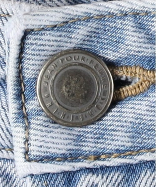 SOMETHING（サムシング）の「【SOMETHING】「LISA」ビンテージワイド（デニムパンツ・レディース・ライトインディゴブルー・S/M/XS）」の11枚目の写真