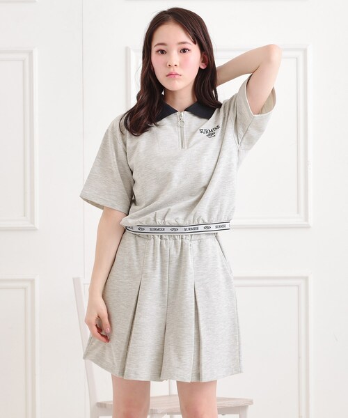 PINK-latte（ピンクラテ）の「【セットアイテム】ハーフジッププル