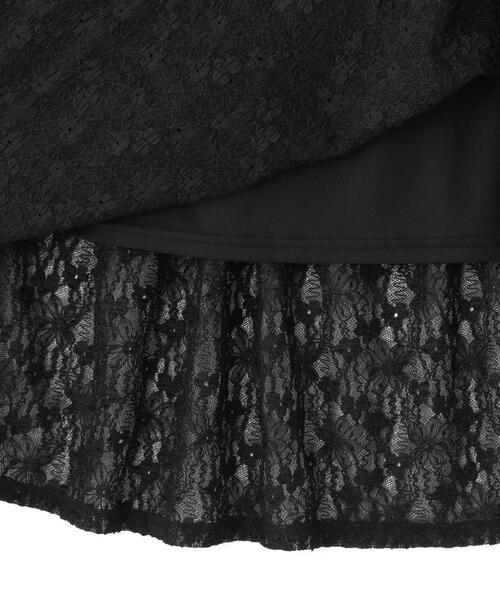 FREE'S MART（フリーズマート）の「◆レースティアードフレアスカート（スカート・レディース・ホワイト/ブラック・SMALL/MEDIUM）」の11枚目の写真