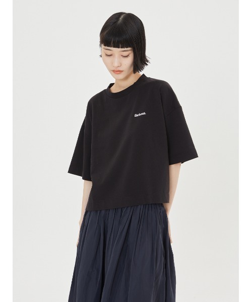 JAPAN LIMITED' クロップド ワンポイントロゴ Tシャツ（Tシャツ