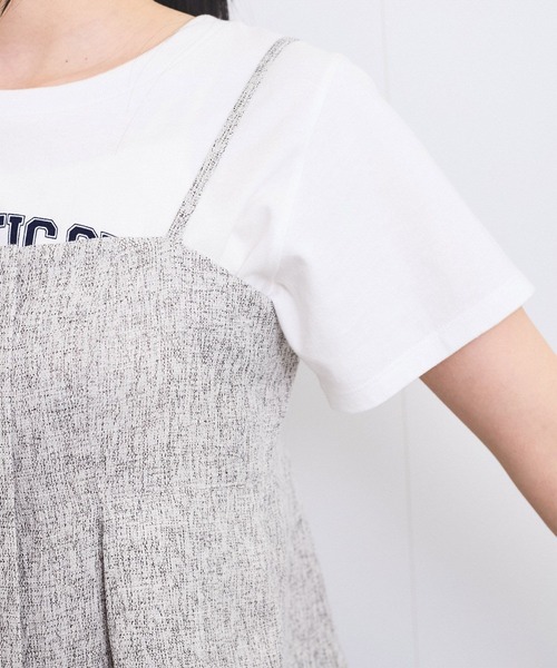 VIS（ビス）の「【洗える】アシンメトリーキャミビスチェ（キャミソール・レディース・ブラック系その他/クリーム・FREE）」の10枚目の写真