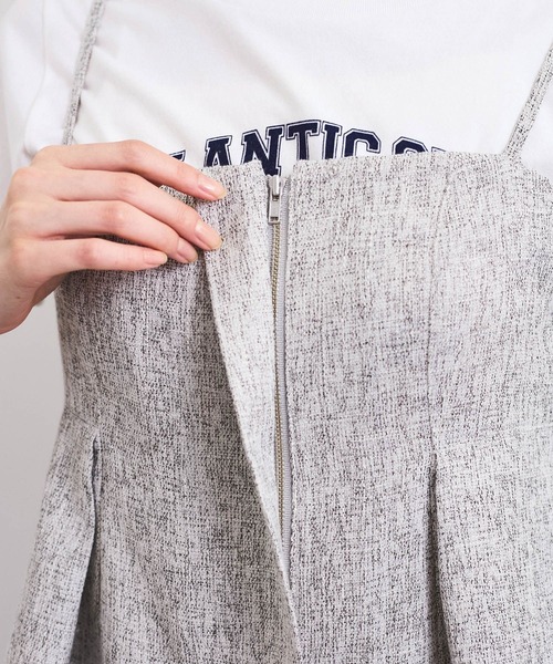 VIS（ビス）の「【洗える】アシンメトリーキャミビスチェ（キャミソール・レディース・ブラック系その他/クリーム・FREE）」の14枚目の写真