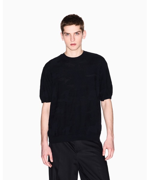 ARMANI EXCHANGE(アルマーニエクスチェンジ)の「【A|X アルマーニ エクスチェンジ】ジャカードカモフラージュ 半袖ニットプルオーバー(ニット/セーター・メンズ・オフホワイト/カモフラージュ・MEDIUM/SMALL/LARGE/X-LARGE/X-SMALL)」の10枚目の写真