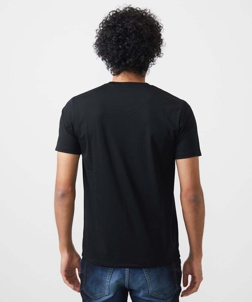 MICHEL KLEIN HOMME   （ミッシェルクランオム）の「《日本製》胸ポケット付きクルーネック半袖カットソー（Tシャツ/カットソー・メンズ・ホワイト/ブラック/ブルー・MEDIUM/LARGE/X-LARGE）」の9枚目の写真