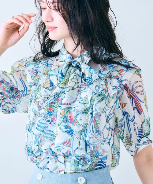 マリンPTリボンタイブラウス（シャツ/ブラウス）｜Audie a Muses