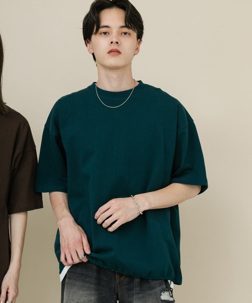as\"on asonリーフボタンT ネイビー トップス Tシャツ ショートスリーブネルソンTシャツ