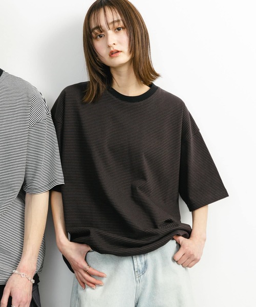 SENSE OF PLACE by URBAN RESEARCH（センスオブプレイスバイアーバンリサーチ）の「『ユニセックス』アソートドローコードショートスリーブTシャツ（Tシャツ/カットソー・メンズ・ブラック/ブラック系その他/グリーン/ブラウン/ホワイト/ライトブラウン/グリーン系その他・LARGE/MEDIUM）」の4枚目の写真