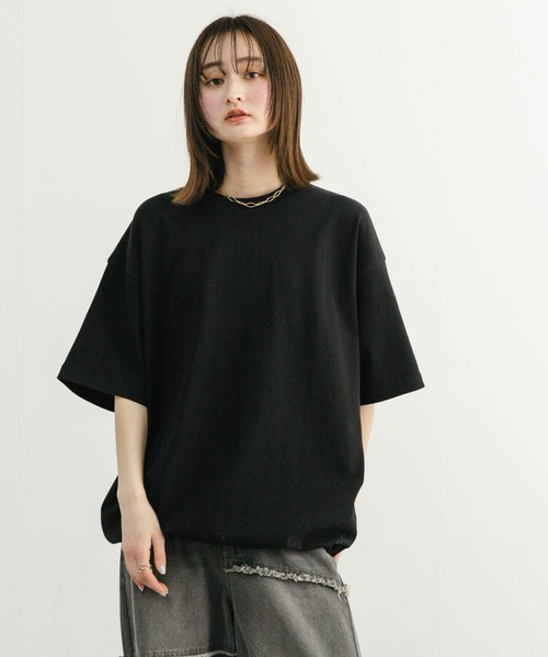 アジョリー　定番カットソー　黒sizeフリー 76615（ジョア）enjoie キュロット しごと服 制服 黒 紺｜事務服