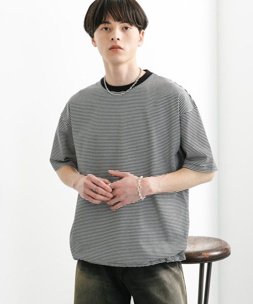 SENSE OF PLACE by URBAN RESEARCH（センスオブプレイスバイアーバンリサーチ）の「『ユニセックス』アソートドローコードショートスリーブTシャツ（Tシャツ/カットソー・メンズ・ブラック/ブラック系その他/グリーン/ブラウン/ホワイト/ライトブラウン/グリーン系その他・LARGE/MEDIUM）」の20枚目の写真