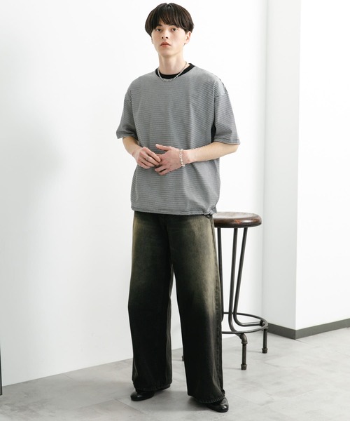 SENSE OF PLACE by URBAN RESEARCH（センスオブプレイスバイアーバンリサーチ）の「『ユニセックス』アソートドローコードショートスリーブTシャツ（Tシャツ/カットソー・メンズ・ブラック/ブラック系その他/グリーン/ブラウン/ホワイト/ライトブラウン/グリーン系その他・LARGE/MEDIUM）」の22枚目の写真