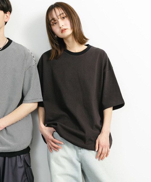 トリプルレイヤーORE ポーイズショートTシャツ ダンボールシャツレイヤードトップス｜MEN｜251HST80-098D｜AZUL