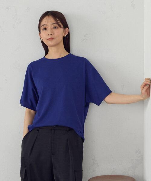 COMME CA ISM(コムサイズム)の「日本の色 Tシャツ "夜明けの海”(Tシャツ/カットソー・レディース・ブルー/マスタード/チャコール/アイボリー・LARGE/MEDIUM/SMALL)」の12枚目の写真