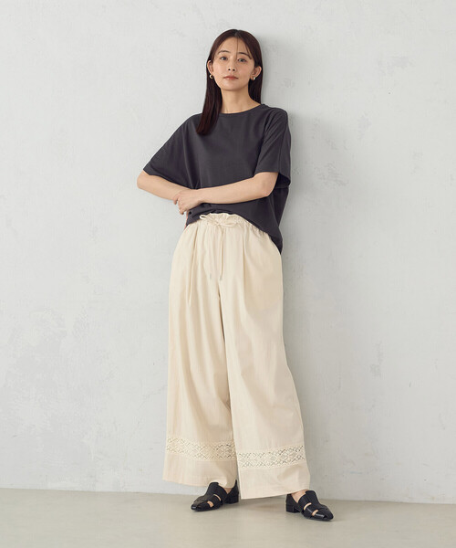 COMME CA ISM(コムサイズム)の「日本の色 Tシャツ "夜明けの海”(Tシャツ/カットソー・レディース・ブルー/マスタード/チャコール/アイボリー・LARGE/MEDIUM/SMALL)」の15枚目の写真