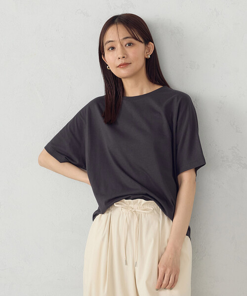 COMME CA ISM(コムサイズム)の「日本の色 Tシャツ "夜明けの海”(Tシャツ/カットソー・レディース・ブルー/マスタード/チャコール/アイボリー・LARGE/MEDIUM/SMALL)」の16枚目の写真