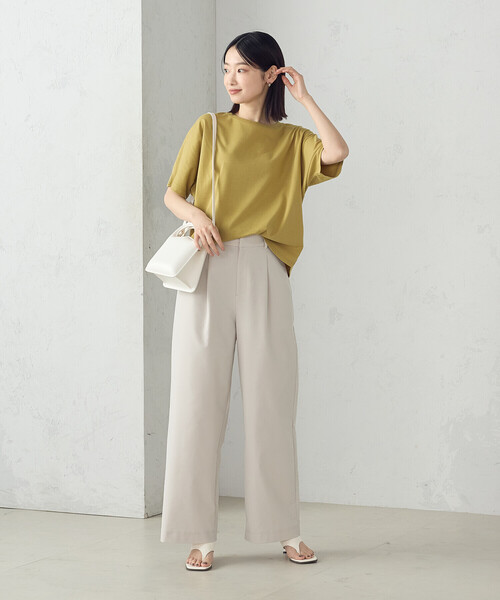 COMME CA ISM(コムサイズム)の「日本の色 Tシャツ "夜明けの海”(Tシャツ/カットソー・レディース・ブルー/マスタード/チャコール/アイボリー・LARGE/MEDIUM/SMALL)」の17枚目の写真