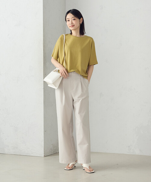 COMME CA ISM(コムサイズム)の「日本の色 Tシャツ "夜明けの海”(Tシャツ/カットソー・レディース・ブルー/マスタード/チャコール/アイボリー・LARGE/MEDIUM/SMALL)」の18枚目の写真