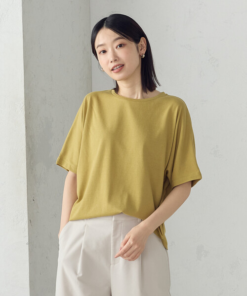 COMME CA ISM(コムサイズム)の「日本の色 Tシャツ "夜明けの海”(Tシャツ/カットソー・レディース・ブルー/マスタード/チャコール/アイボリー・LARGE/MEDIUM/SMALL)」の19枚目の写真
