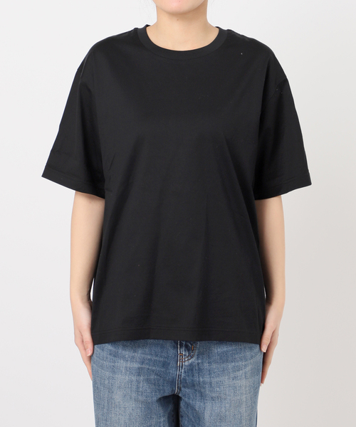 Spick & Span(スピックアンドスパン)の「ファインコットンルーズTシャツ(Tシャツ/カットソー・レディース・ブラック/ホワイト・FREE)」の18枚目の写真