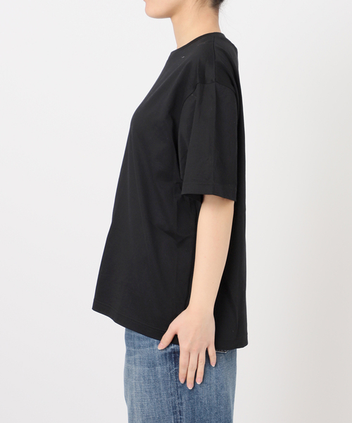Spick & Span(スピックアンドスパン)の「ファインコットンルーズTシャツ(Tシャツ/カットソー・レディース・ブラック/ホワイト・FREE)」の19枚目の写真