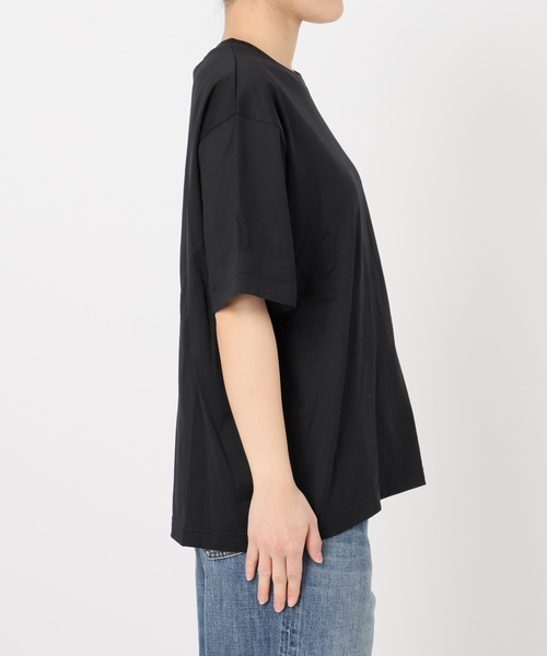 Spick & Span(スピックアンドスパン)の「ファインコットンルーズTシャツ(Tシャツ/カットソー・レディース・ブラック/ホワイト・FREE)」の21枚目の写真
