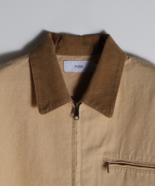 FUSE(フューズ)の「デトロイトジャケット(ブルゾン・メンズ・ベージュ/ブラック/ブルー・02/03)」の4枚目の写真