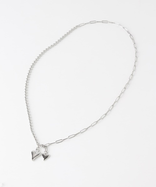 SMELLY（スメリー）の「ハートトップキリカエチェーンネックレス（ネックレス・レディース・シルバー・-）」の8枚目の写真