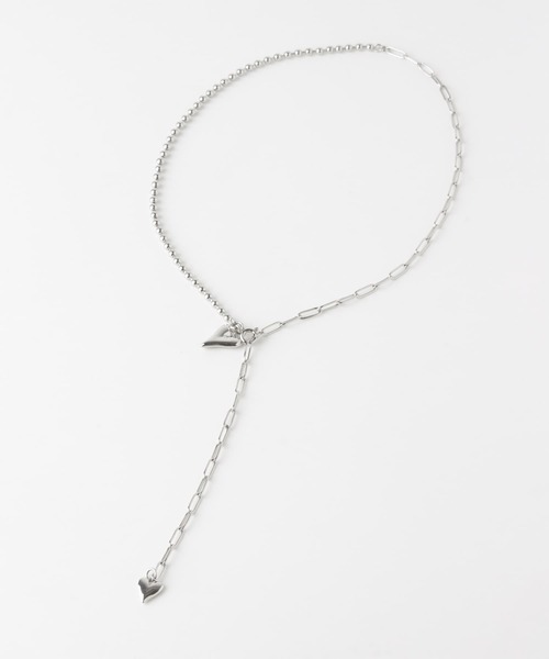 SMELLY（スメリー）の「ハートトップキリカエチェーンネックレス（ネックレス・レディース・シルバー・-）」の9枚目の写真