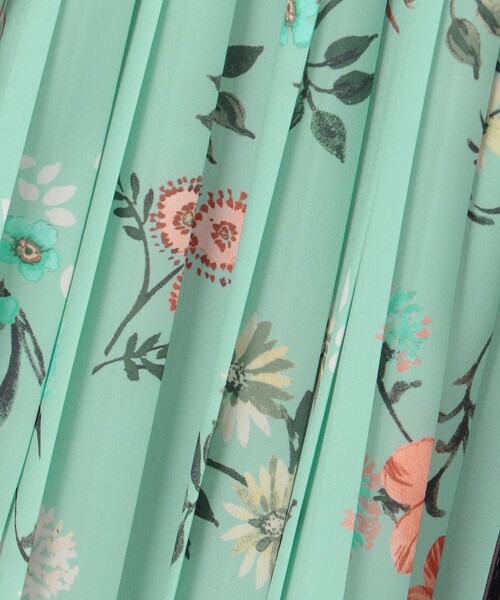 スカーフパネルプリント ワンピース（ワンピース）｜組曲